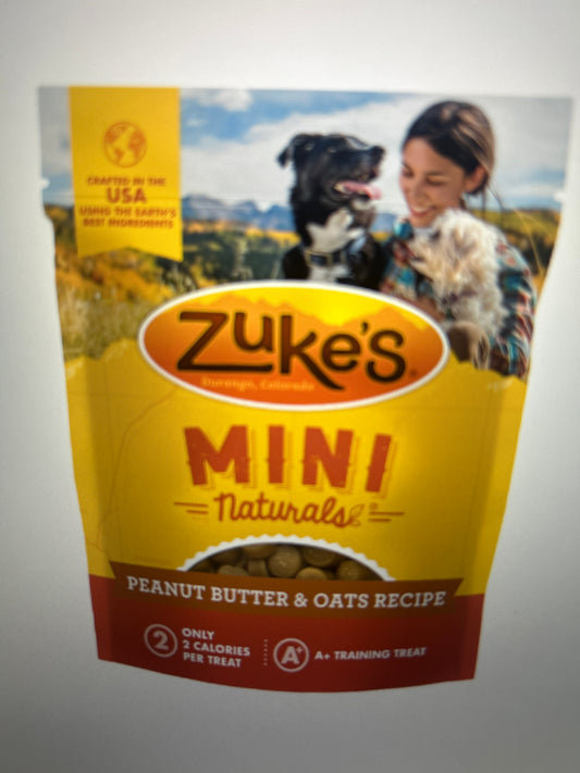 Zuke's Mini Naturals Sabor Mantequilla de Maní y Avena - Importado USA