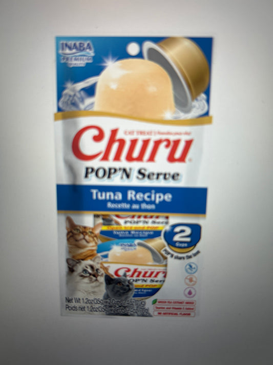Inaba Churu POP'N Serve Snack Líquido para Gatos Atún - Importado USA